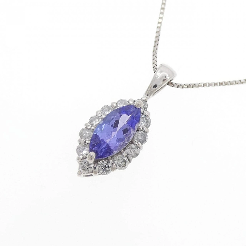 Dây chuyền Tanzanite PT900/PT850 0.65CT - Hàng hiệu Authentic 857009