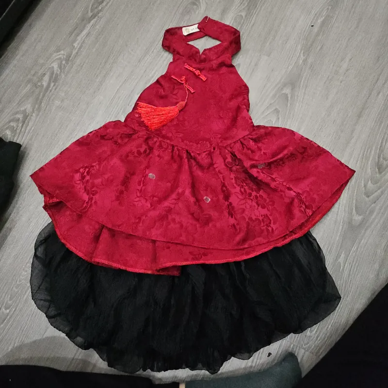 Set váy yếm gấm 957504