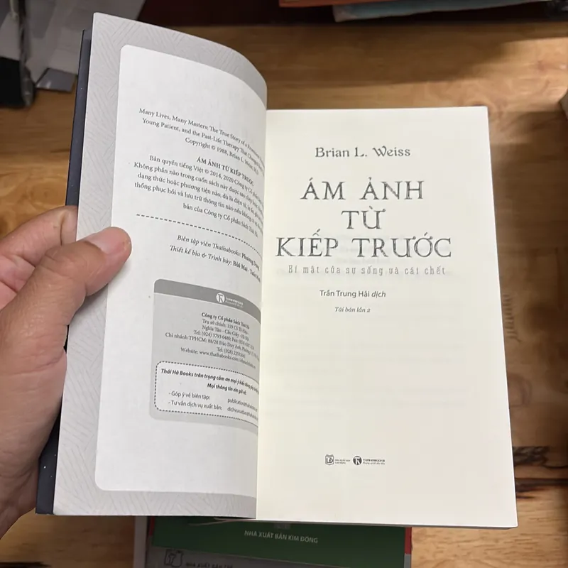 II Tâm Linh: Ám Ảnh Từ Kiếp Trước _ Bí Mật Của Sự Sống Và Cái Chết - Brian L. Weiss - 2020 702628