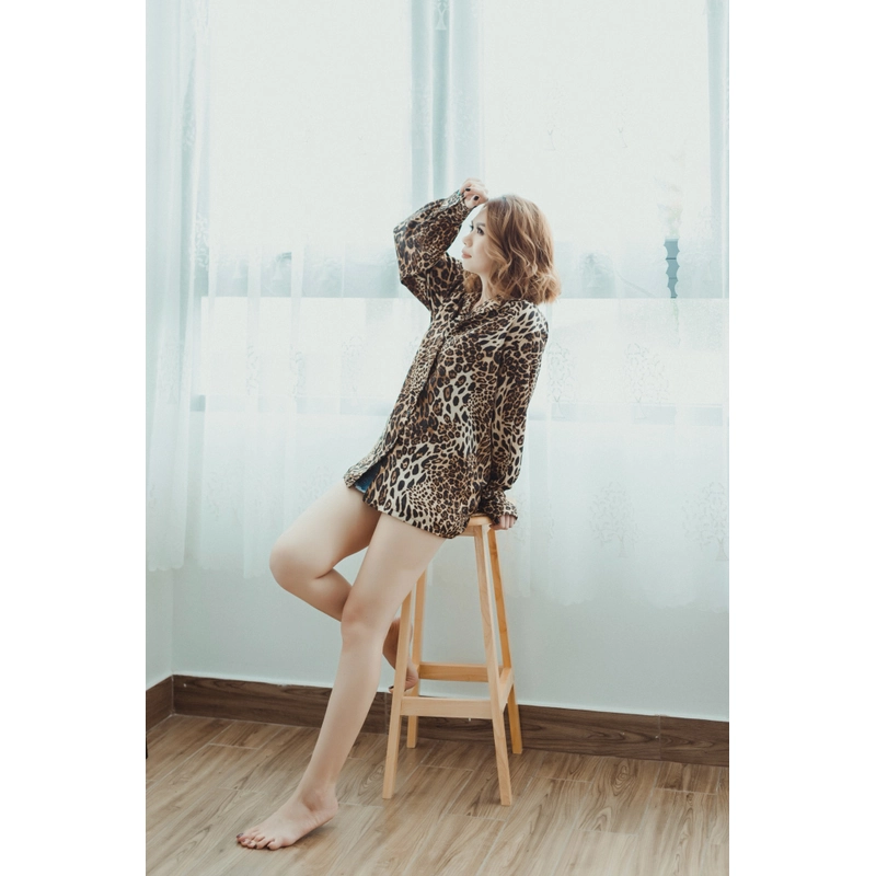 Áo Sơ Mi Hoạ Da Beo 525150
