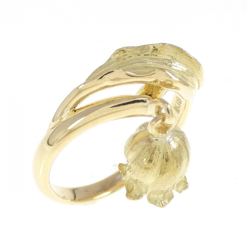 Nhẫn kim cương hoa K18YG 0.01CT 669336