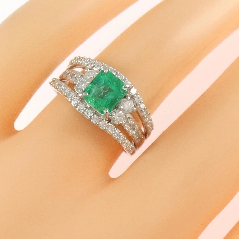 Nhẫn Emerald PT900 1.06CT - Hàng hiệu Chính hãng 849836