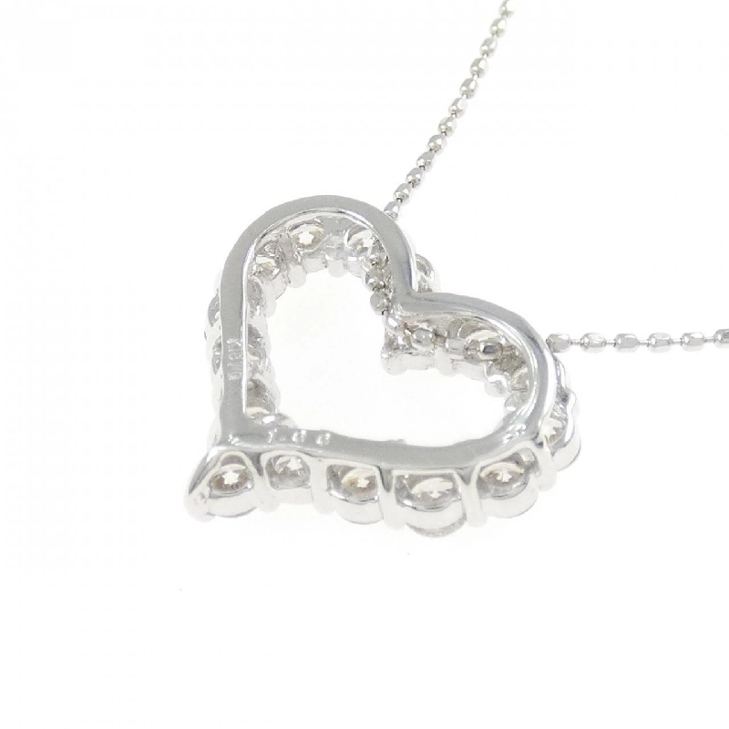 K18WG Dây chuyền kim cương hình trái tim 1.00CT - Hàng hiệu Chính hãng 861089