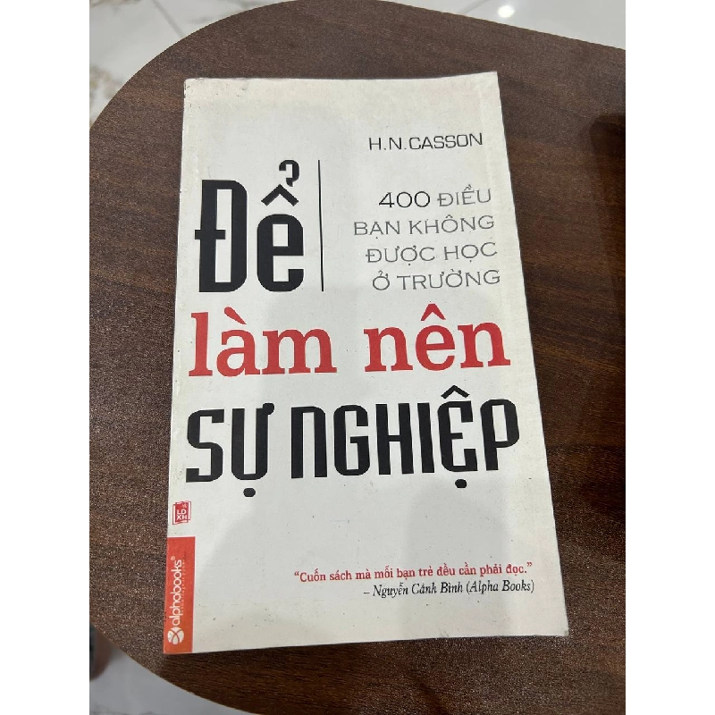 Để làm nên sự nghiệp - H.N.CASSON 932898
