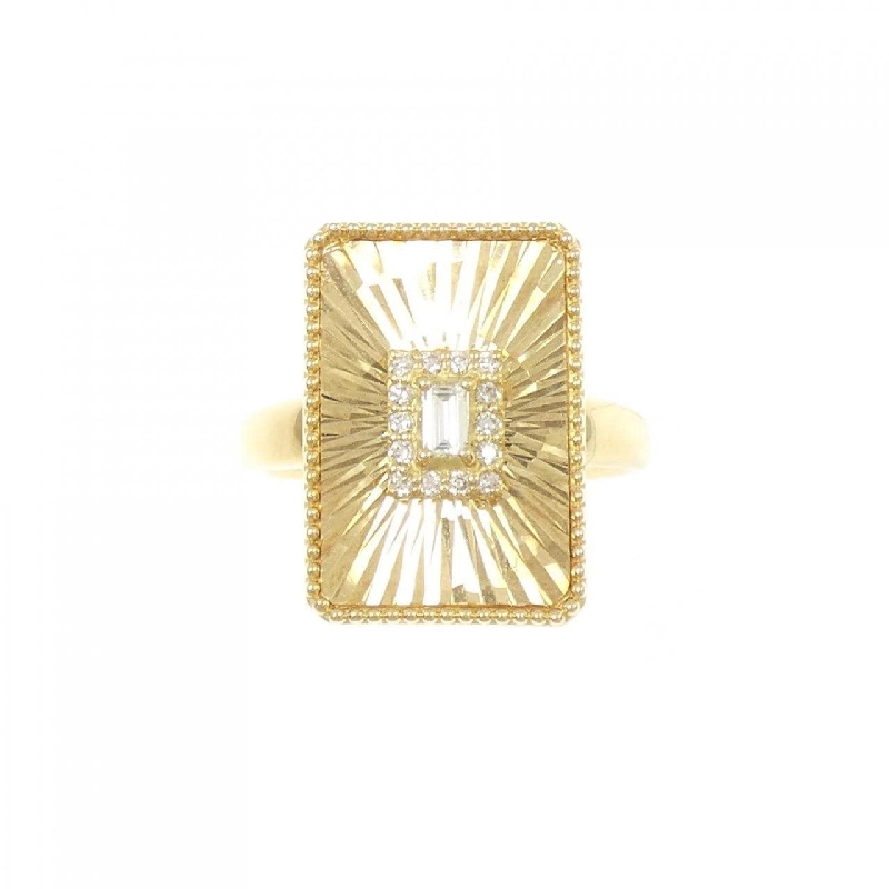 【Sản phẩm mới】Nhẫn kim cương K18YG 0.12CT 669050
