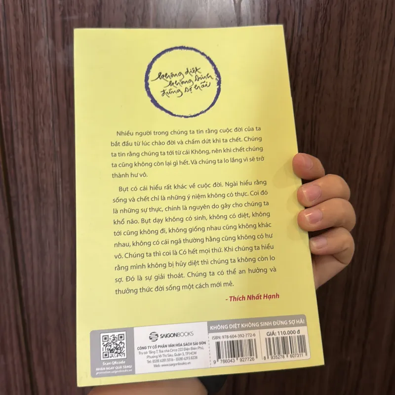 Không diệt không sinh đừng sợ hãi - Thích Nhất Hạnh  712036
