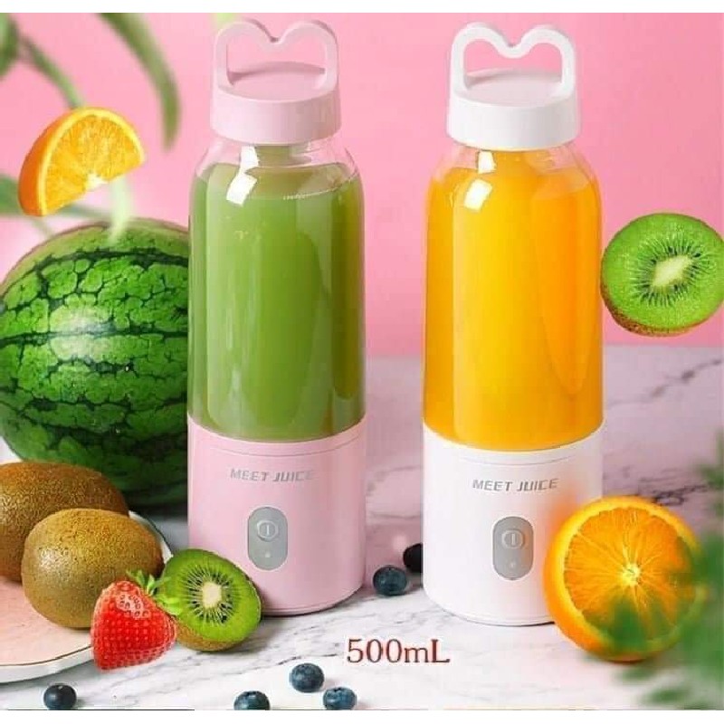 Máy say sinh tố cầm Tay Meet juice 500ml 59524