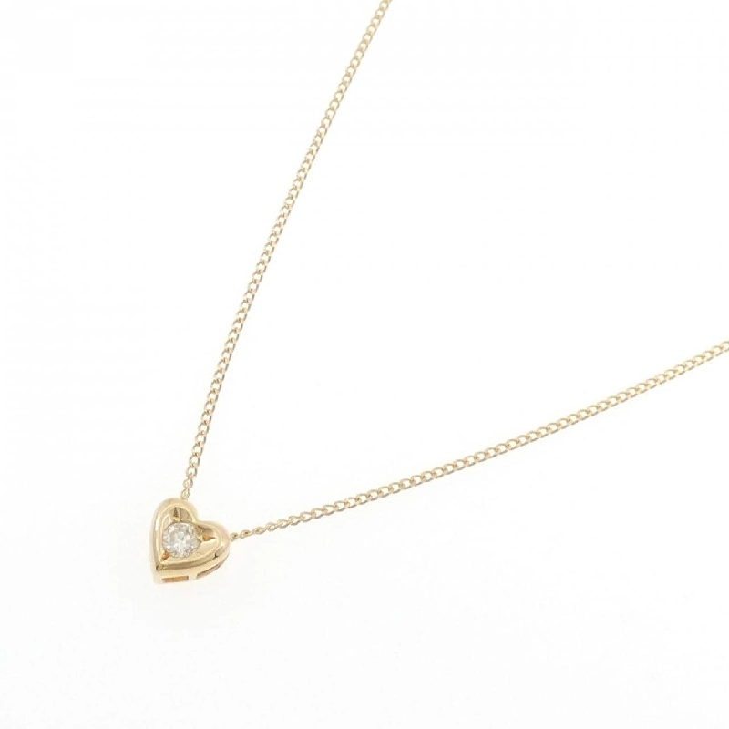 K18YG Dây chuyền kim cương hình trái tim 0.11CT - Hàng hiệu Chính hãng 856776