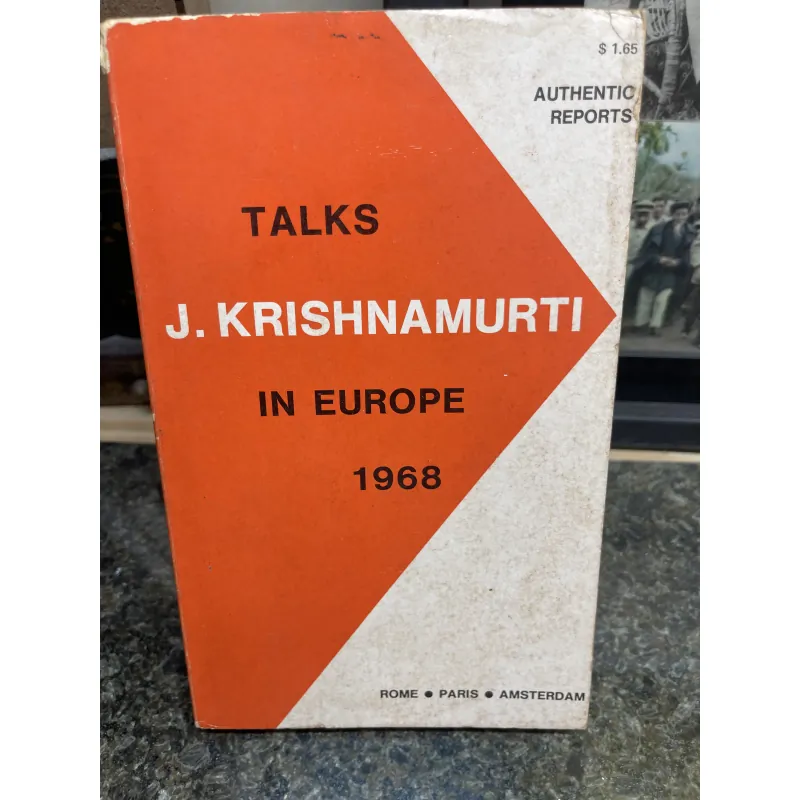 Talks J. Krishnamurti in Euro 1968 752560