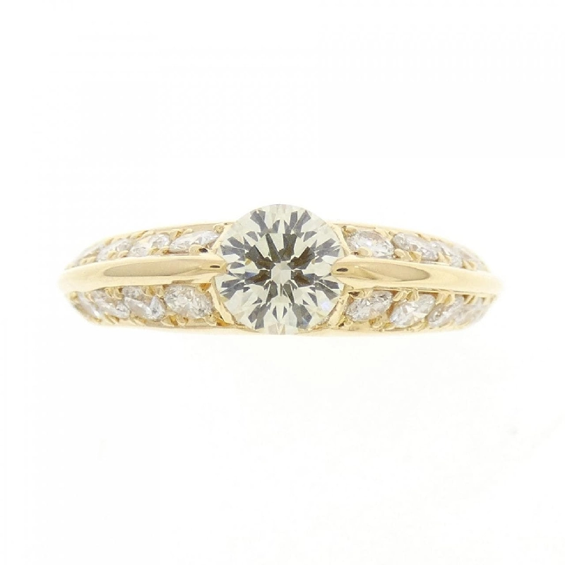 Nhẫn kim cương K18YG 0.521CT 672643