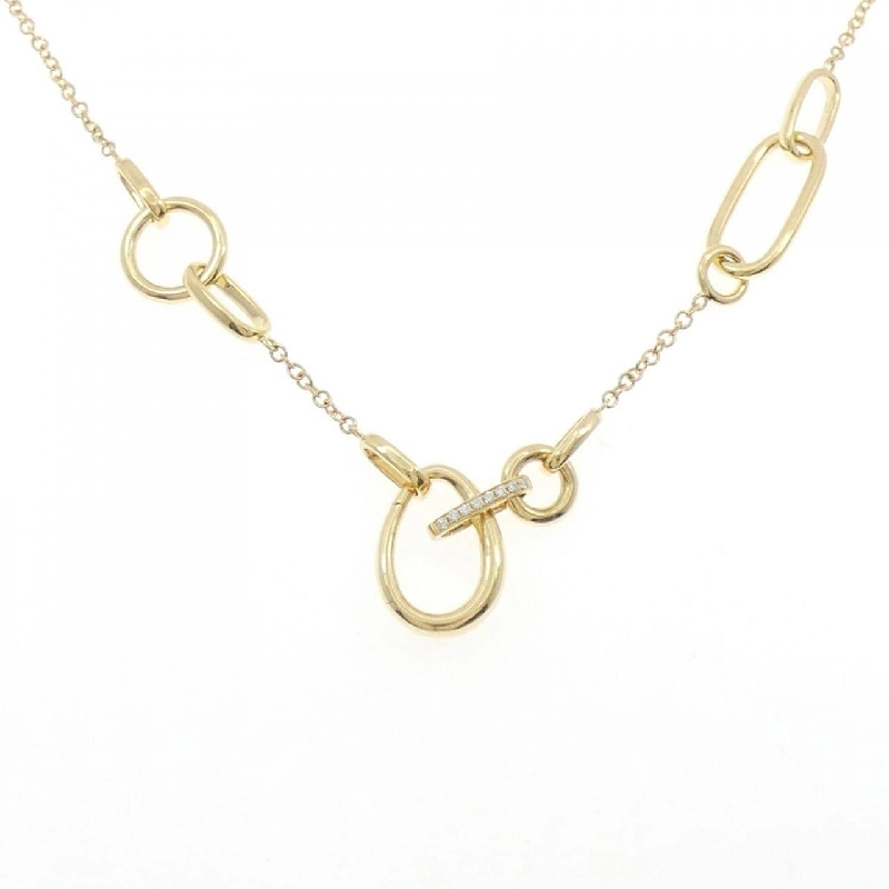 Dây chuyền kim cương K18YG 0.086CT - Hàng hiệu chính hãng 861544