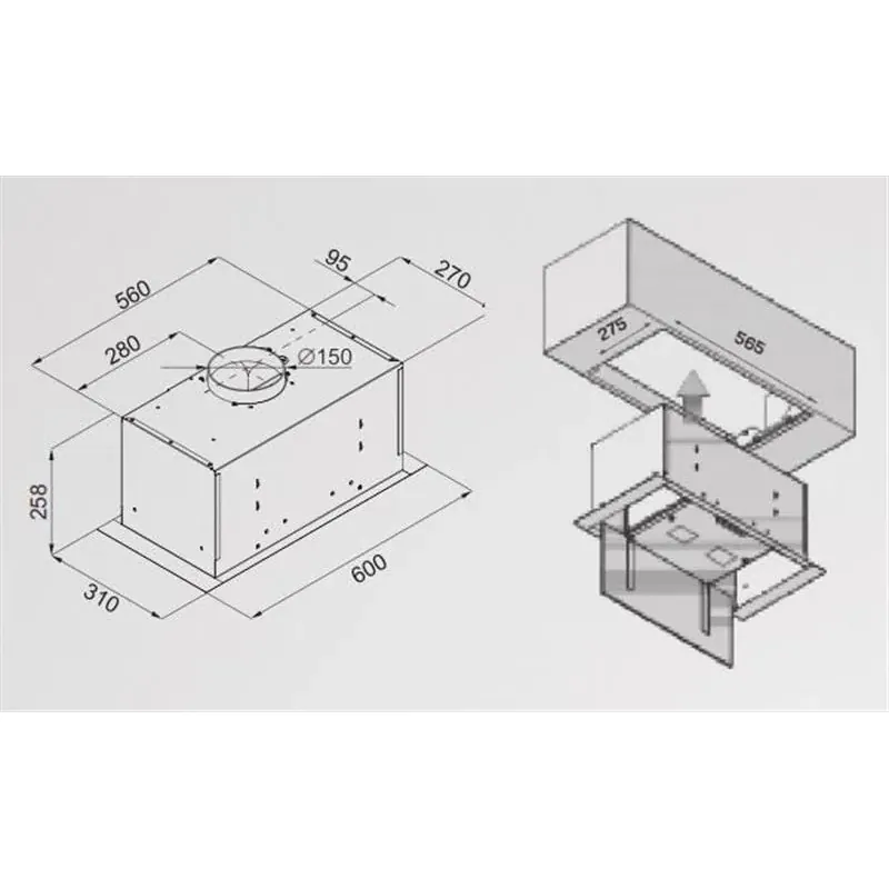 Máy Hút Mùi Âm Tủ 3AF3-601W: Hút Sạch Mọi Mùi Hôi Với 3 Cấp Độ - GIỮ KHÔNG KHÍ TƯƠI MÁT 591898