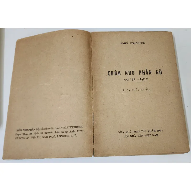 Trọn bộ 2 tập VH Mỹ: CHÙM NHO PHẪN NỘ (John Steinbeck, Nobel Văn chương 1962) 788801