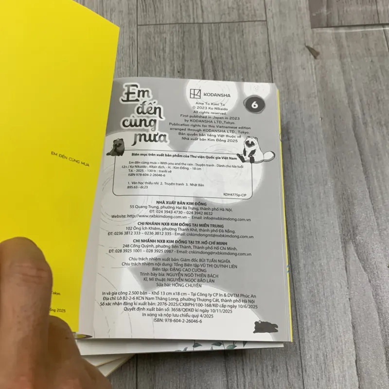 Truyện tranh em đến cùng mưa. Bộ 6 tập 989656