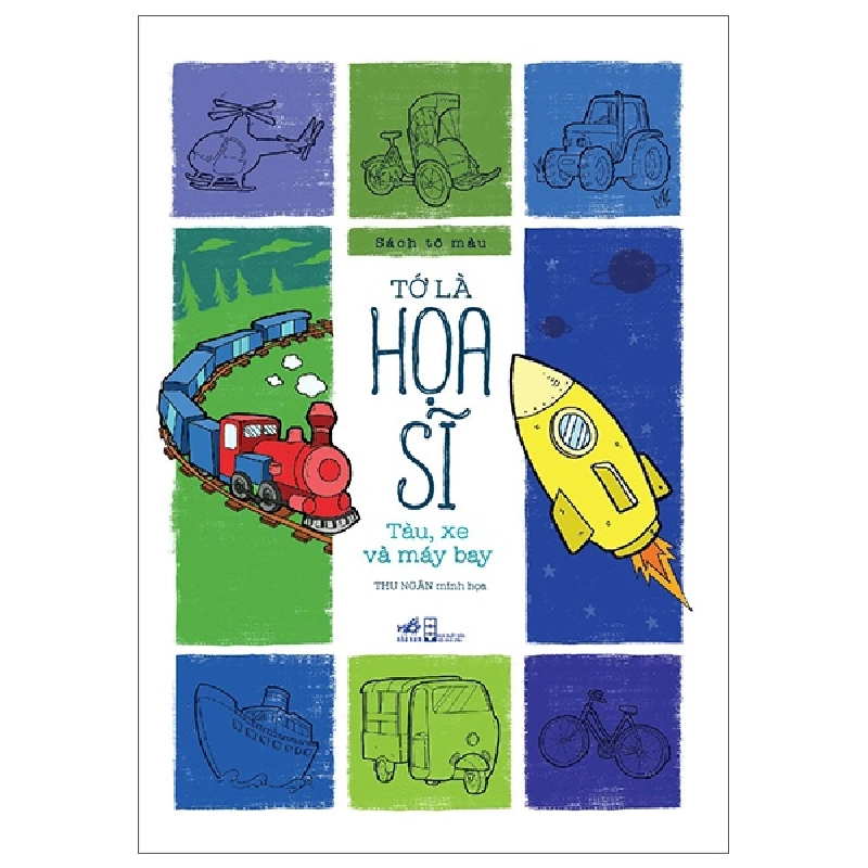 Sách Tô Màu - Tớ Là Họa Sĩ - Tàu, Xe Và Máy Bay (2025) - Thu Ngân 709122