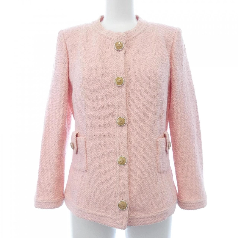 Áo khoác không cổ CHANEL 635307