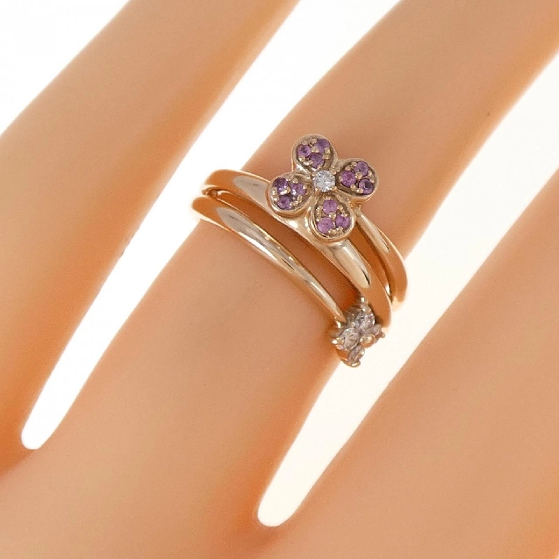 Nhẫn Sapphire Hoa K18PG 0.07CT - Hàng hiệu Chính hãng 855302