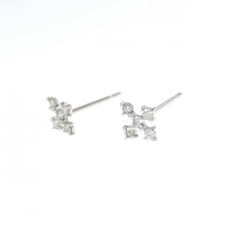 PT900 Bông tai kim cương chéo 0.12CT - Hàng hiệu Authentic 866463