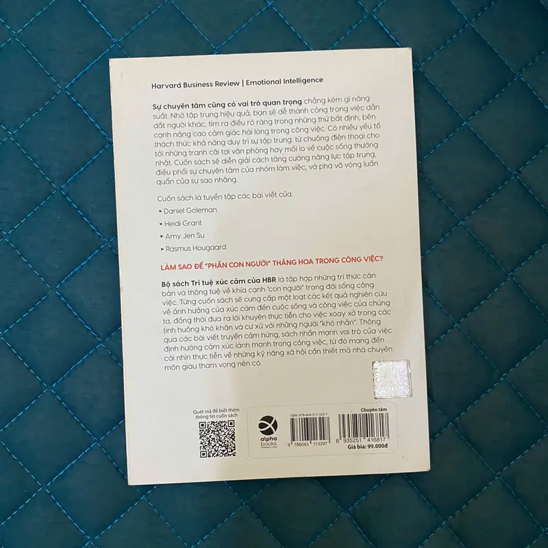Trí Tuệ Xúc Cảm-Chuyên Tâm - Harvard Business Review Press#HATRA 688411