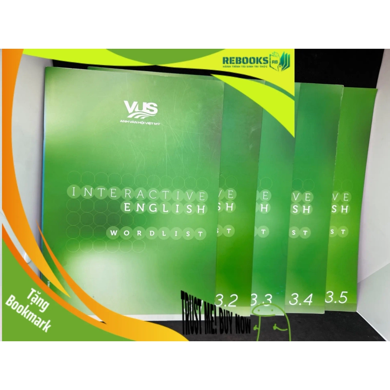 (TẶNG BOOKMARK) Combo 5 Cuốn Interactive English - Wordlist 3,1-3,5 - Anh Văn Hội Việt Mỹ, Mới 90% RBK2407 941829