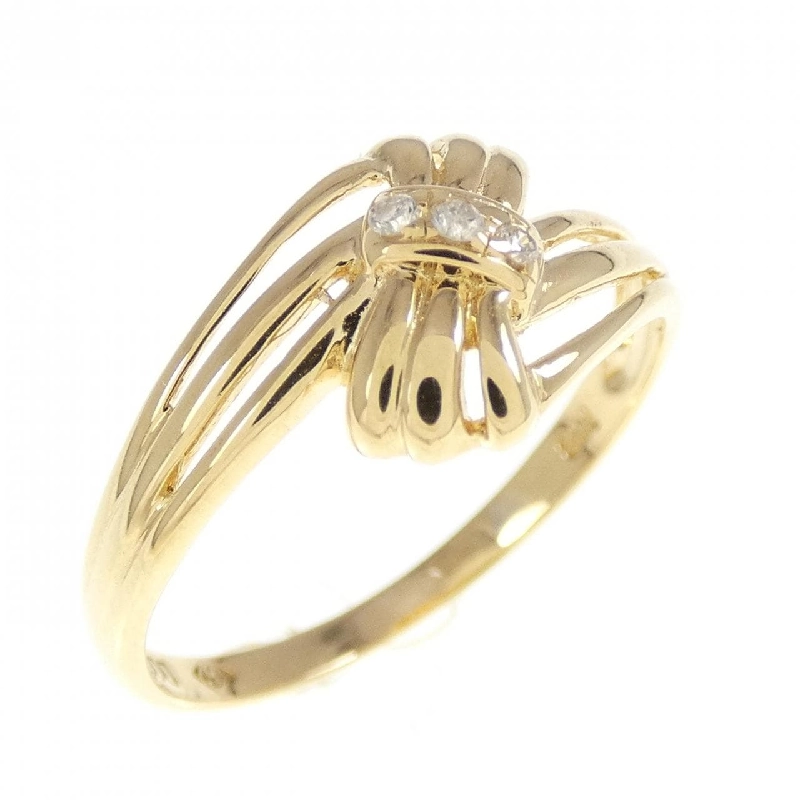 Nhẫn kim cương K18YG 0.03CT 671570