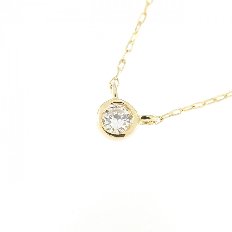 K18YG Solitaire Dây chuyền kim cương 0.05CT - Hàng hiệu Chính hãng 863795