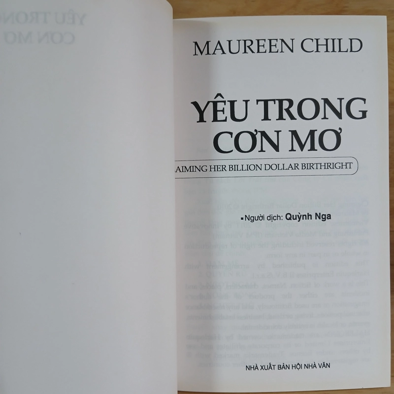 Yêu Trong Cơn Mơ - Maureen Child 459849
