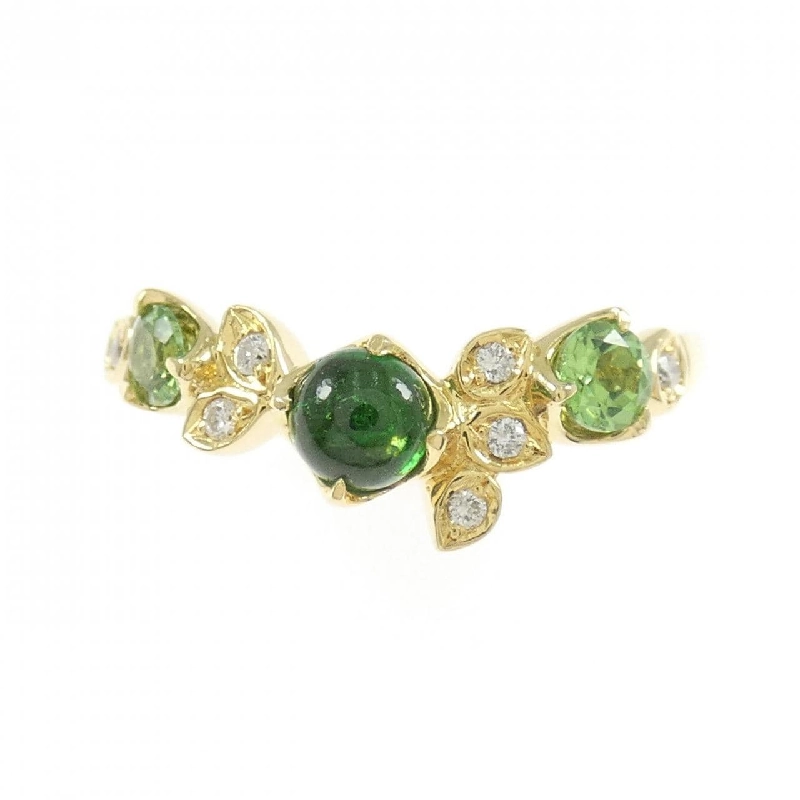 K18YG Nhẫn Đá Màu - Hàng hiệu Chính hãng 851111