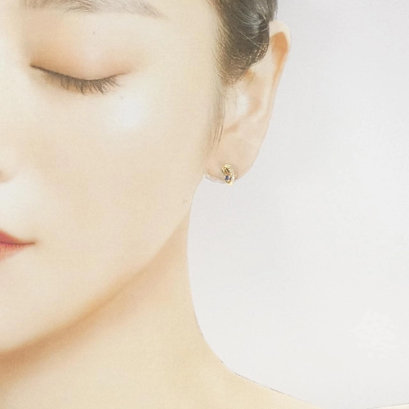 K18YG Sapphire Bông tai - Hàng hiệu Chính hãng 869408