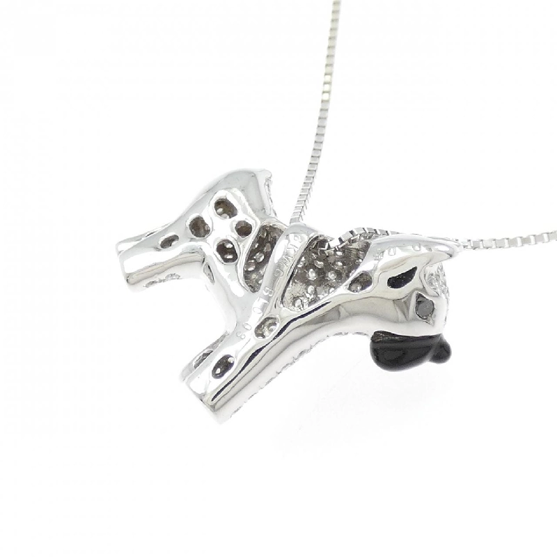 Dây chuyền Onyx 18KWG/K18WG - Hàng hiệu Authentic 0.3CT 858929