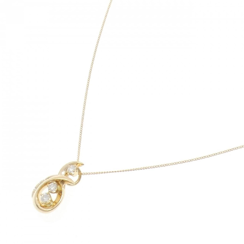 K18YG Dây chuyền kim cương 0.32CT - Hàng hiệu Chính hãng 856860