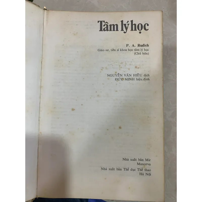 TÂM LÝ HỌC - P. A. RUĐICH (CHỦ BIÊN) 589642