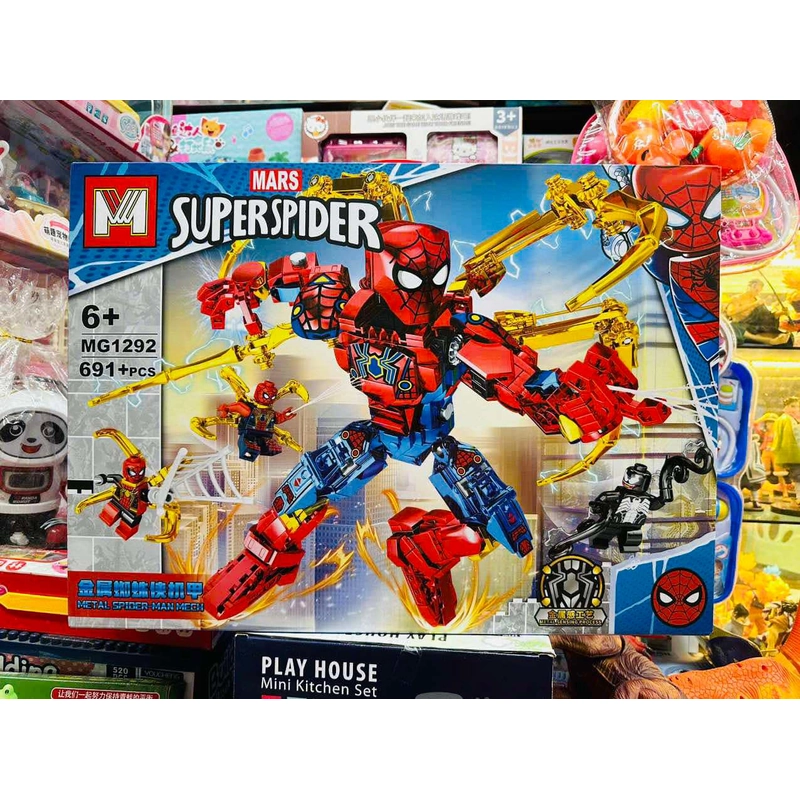 Đồ chơi lắp ghép siêu nhân người Nhện MG1292 Super Spider man 330268