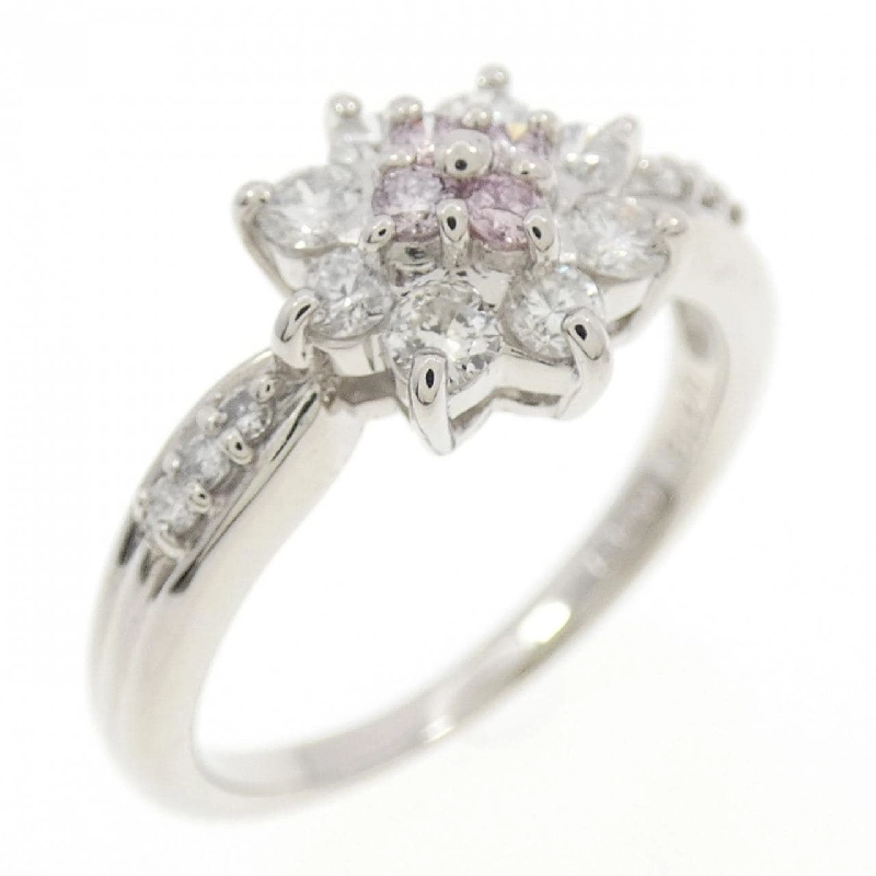 Nhẫn kim cương hồng PT900 hoa 0.09CT - Hàng hiệu Authentic 850385