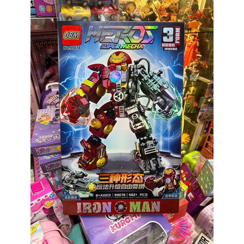 OBM 99078 Đồ chơi lắp ghép robot siêu anh hùng Super heroes Iron man 296142