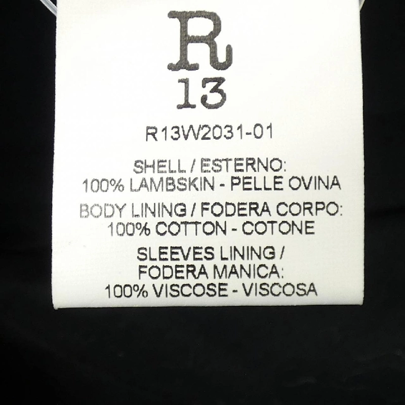 Áo khoác da R13 - Hàng hiệu Authentic 820646
