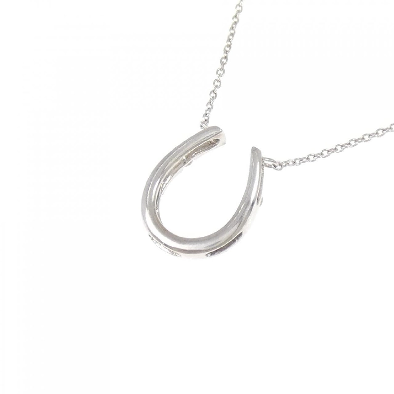 K18WG Móng ngựa Dây chuyền kim cương 0.10CT - Hàng hiệu Chính hãng 857541