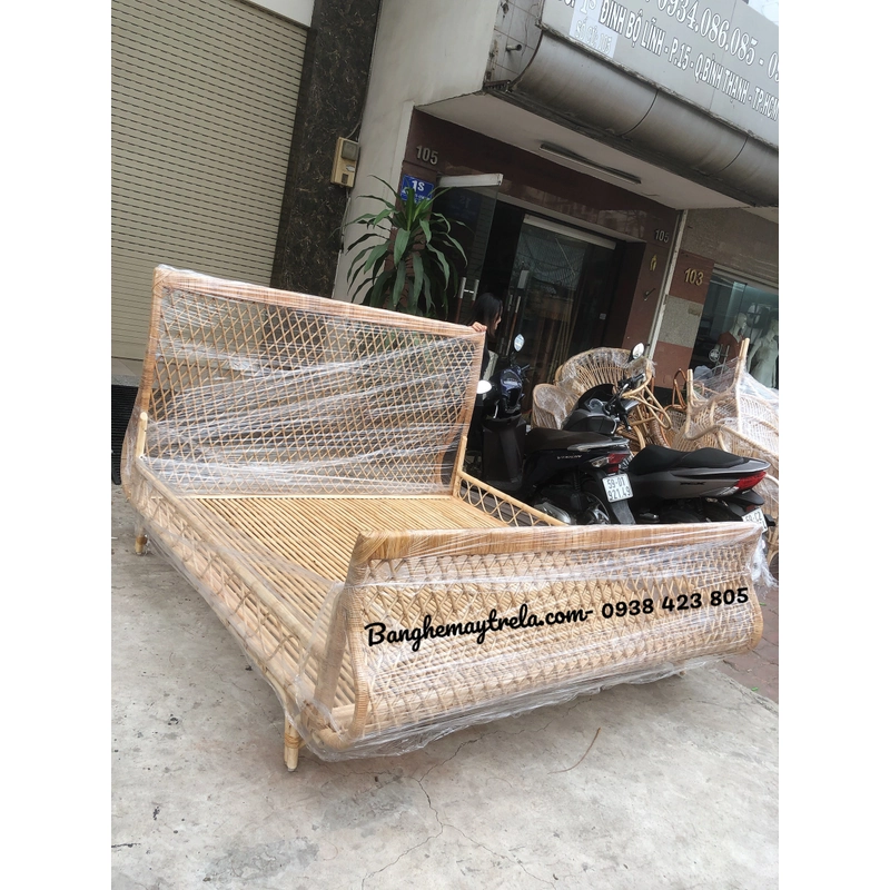 Giường mây tre đan phòng ngủ 512656