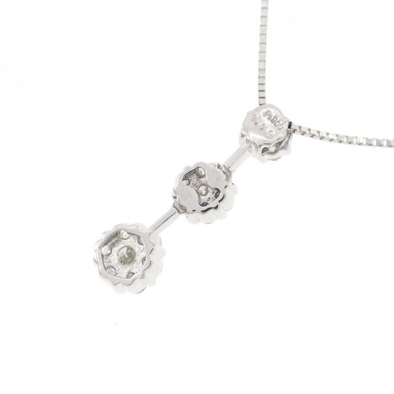 Dây chuyền kim cương hoa PT900/PT850 0.50CT - Hàng hiệu Chính hãng 865401