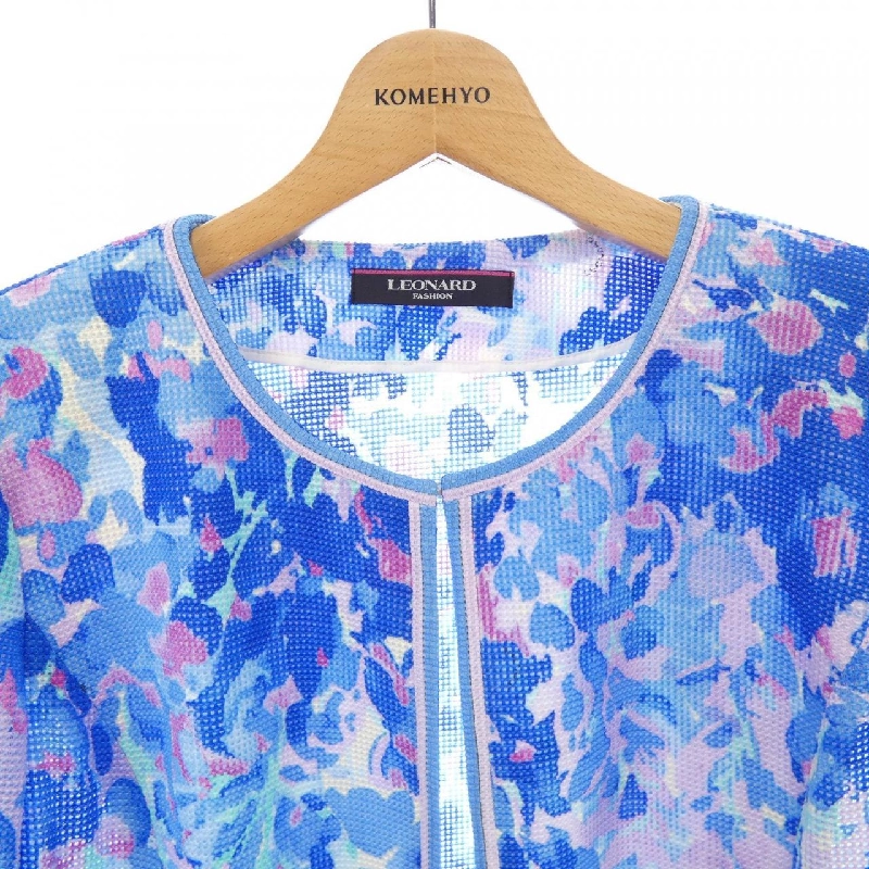 Thời trang LEONARD FASHION Áo khoác không cổ - Hàng hiệu Authentic 817765