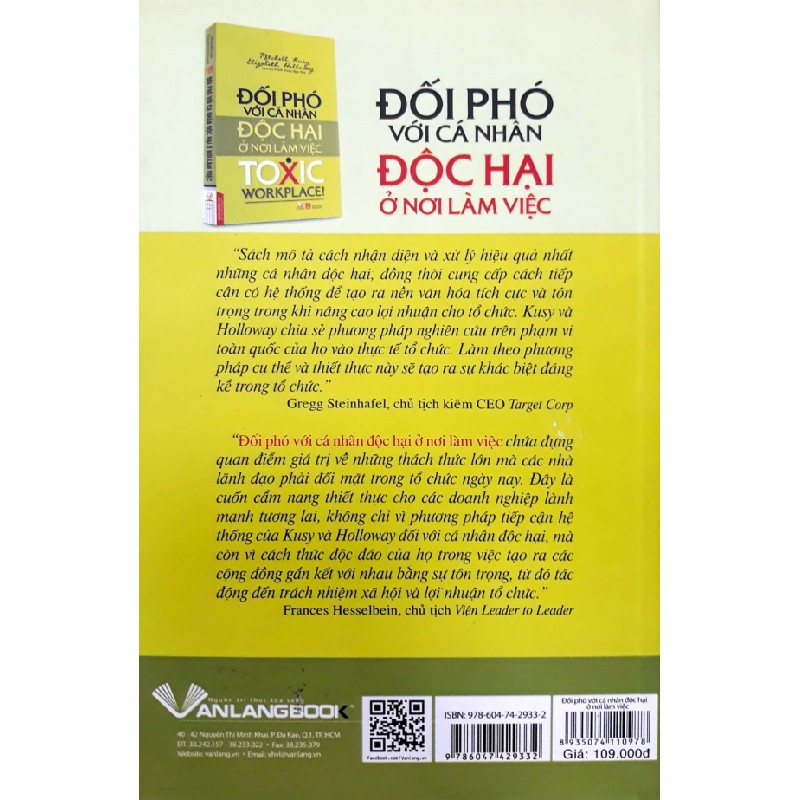 Đối Phó Với Cá Nhân Độc Hại Ở Nơi Làm Việc - Michell Kusy, Elizabeth Holloway 160438