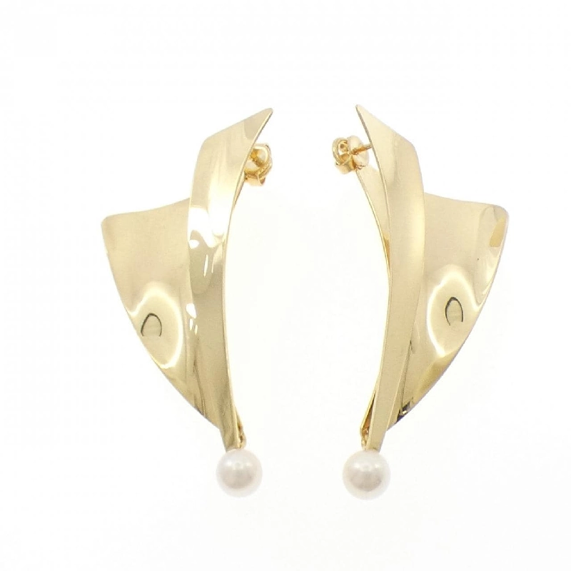 Bông tai ngọc trai Akoya 18KTYG 6.2mm - Hàng hiệu Authentic 869063