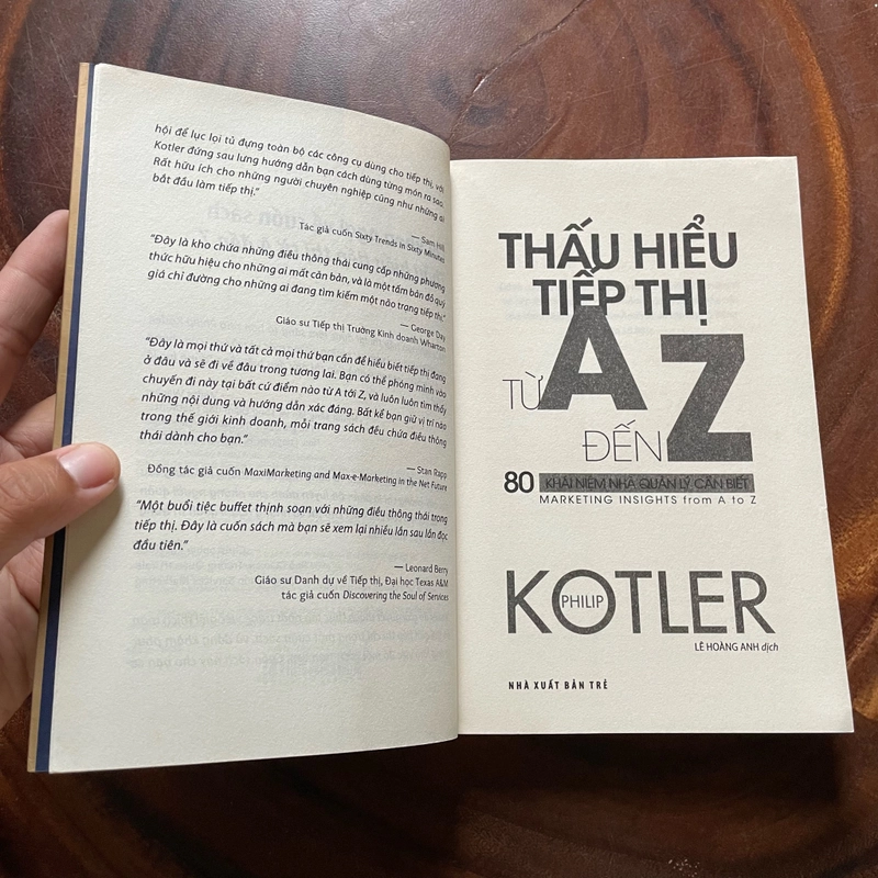 II Tựa sách: Thấu Hiểu Tiếp Thị Từ A Đến Z - PHILIP KOTLER - 2018 443893