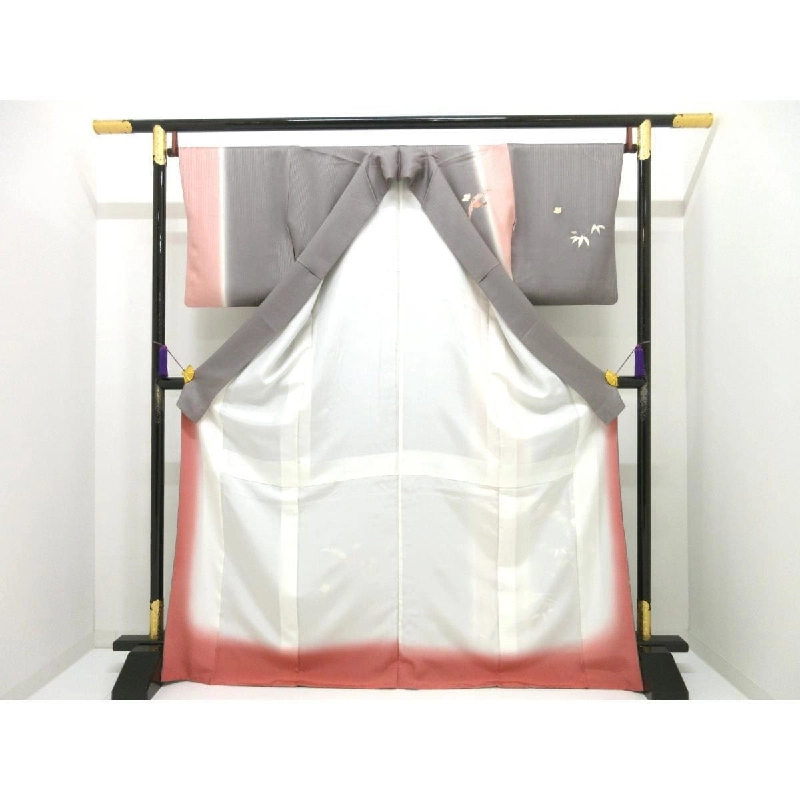 Áo kimono thăm viếng chế tác vàng Yūzen - Hàng hiệu Authentic 875292