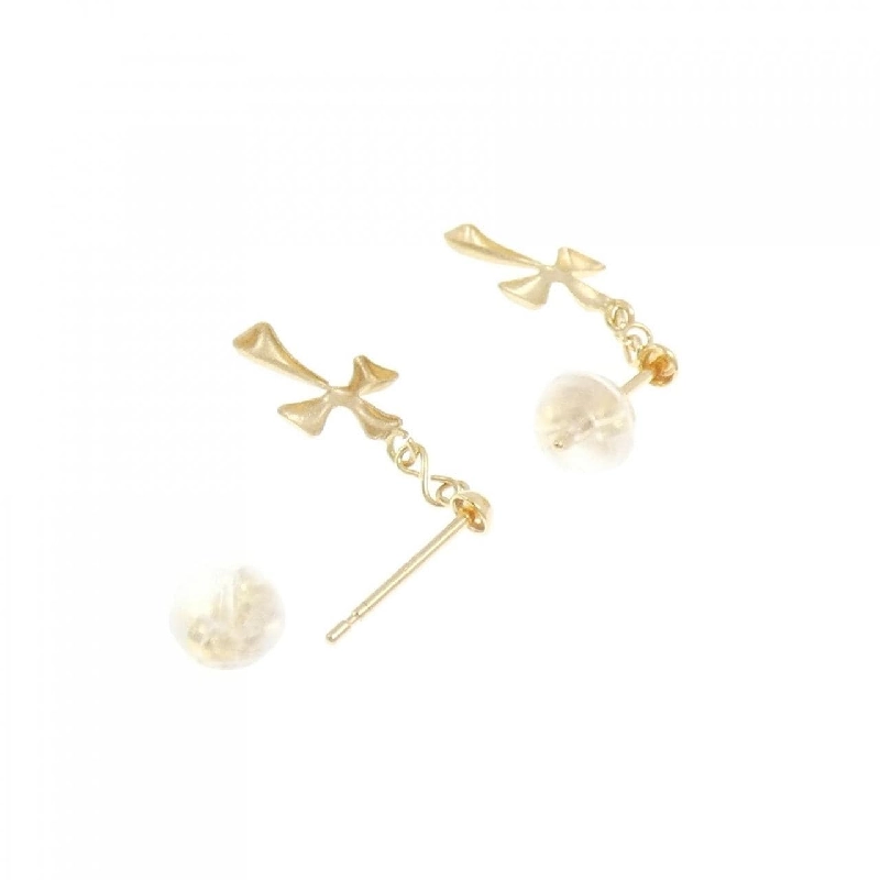 K18YG Khuyên tai chéo - Hàng hiệu Authentic 868111