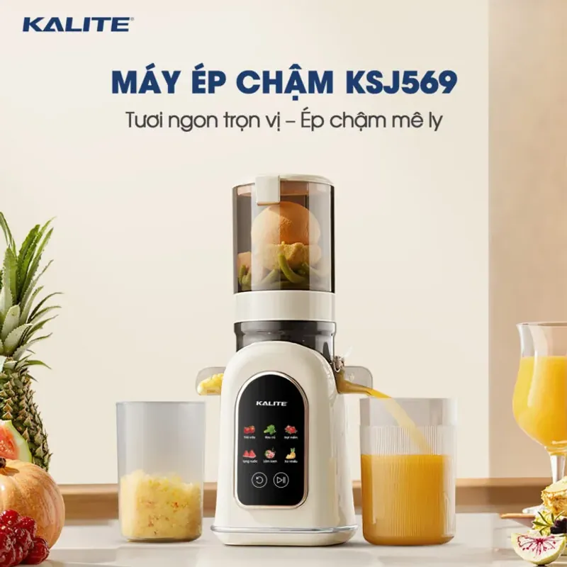 ✨Máy Ép Chậm Kalite KSJ569 – Ép Nguyên Trái, Làm Kem Trái Cây, Giữ Trọn 99% Dưỡng Chất🍎🍦 594519