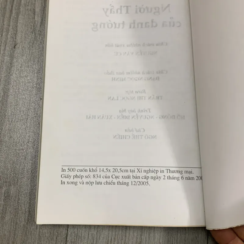 Người thầy của danh tướng - lưu quang hà. Có chữ ký tặng. 10a1 1025603