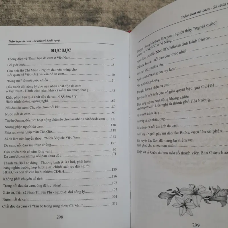 THẢM HỌA DA CAM-Sẻ chia và Khát vọng. Hội Nạn nhân Da cam VN. Nxb Quân Đội. 746988