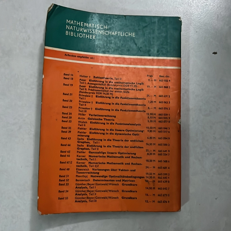 Numerische Mathematik und Rechentechnik - 1973s 503720