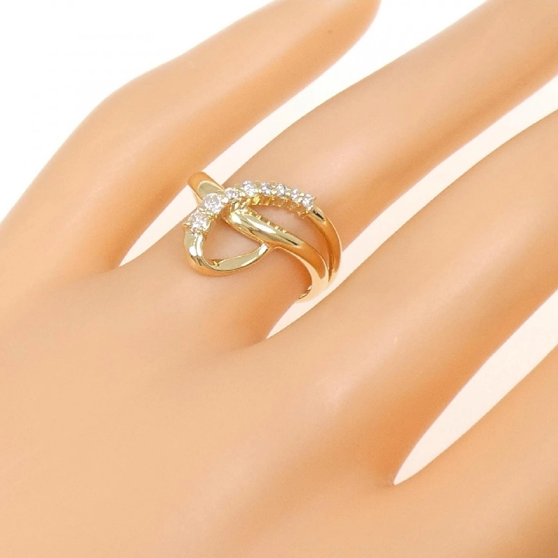 Nhẫn kim cương K18YG 0.16CT 668984